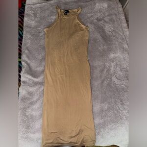Tan mini dress